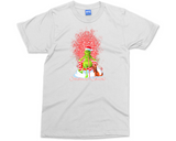 Christmas Is Coming T-Shirt Grinch on Candy Cane Throne Shirt Grinchmas Xmas Top