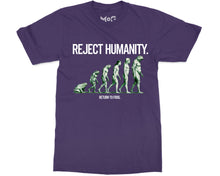 Reject Humanity Joke T-shirt Funny Frog Evolution Meme Nature Gift Tee