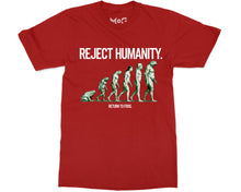 Reject Humanity Joke T-shirt Funny Frog Evolution Meme Nature Gift Tee