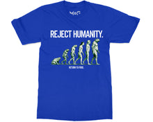 Reject Humanity Joke T-shirt Funny Frog Evolution Meme Nature Gift Tee