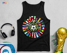 World Cup Flags Vest USA Canada Mexico Football Soccer Fan Unisex Tank