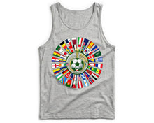 World Cup Flags Vest USA Canada Mexico Football Soccer Fan Unisex Tank