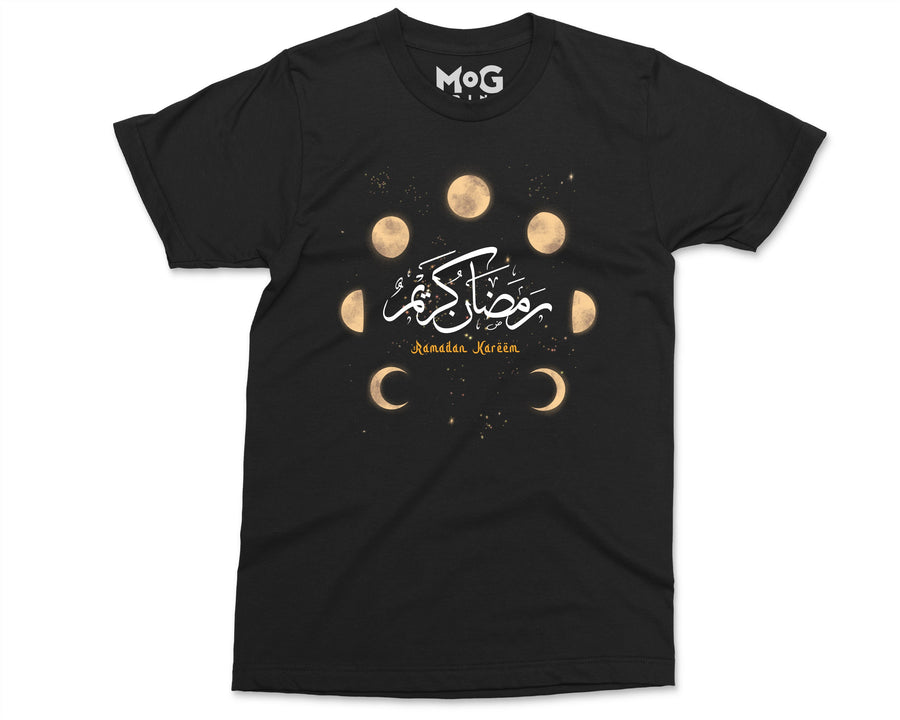 Moon Phases T-Shirt for Ramadan Kareem Eid Gifts for Family & Friends