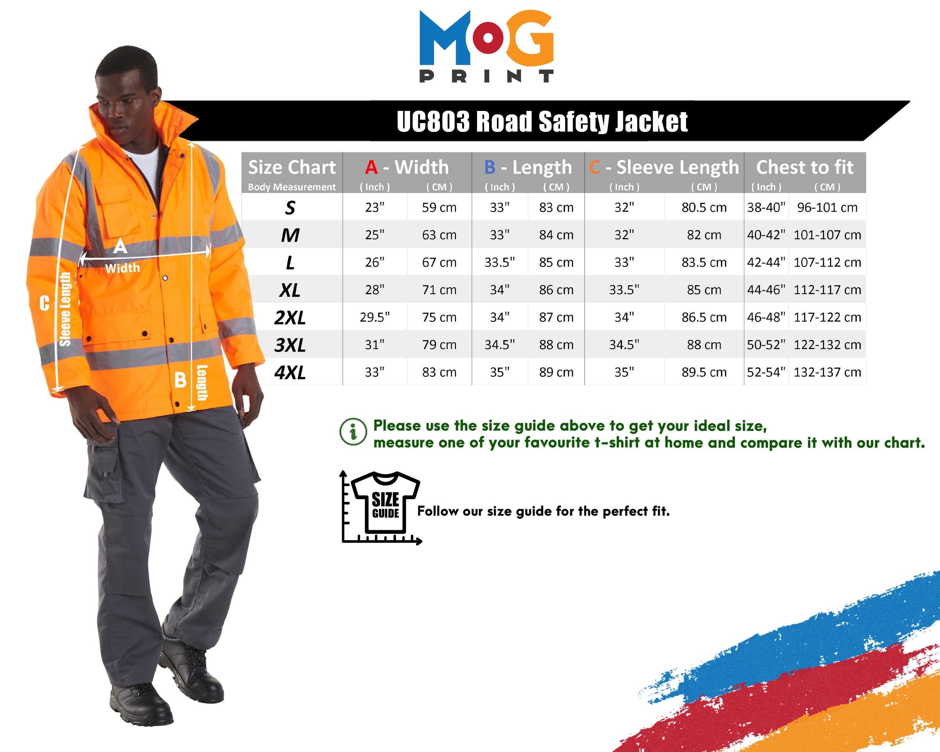 Premium Hi Vis Visibility Viz Bomber Long Jacket Heavy-duty Safety Work Coat - Foto 13