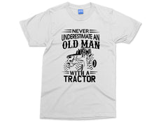 Tractor T-Shirt, Never Underestimate An Old Man, Birthday Gift Farmer Funny Dad Tractor shirt, Fathers Day Gift, Shirt for him Men's
