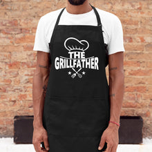 THE GrillFather Funny Apron For Men, Funny Aprons for Men, BBQ Grill Gift, Gifts for Men/Him, Dad Cooking Gift, Apron With Pockets