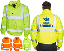 SIA Security Bomber Jacket Hi Vis Road Safety Workwear Staff Guard Hi Viz Coat Workwear Company Business Organization Jacket