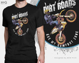 Dirt Roads Are My Comfort Zone T-shirt Motorcycle, Dirt Bike Racing Motocross, Biker Racer Motorcyclist Men's Funny Shirt Bike Motorbike