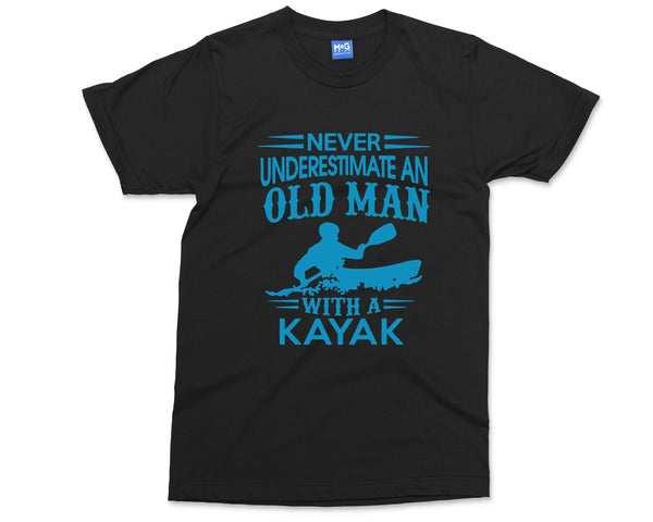 Men's Funny Kayaking T-shirt, Kayaking Gifts, Old Man Kayak, Kayak Racing  Sport Boat Rowing Dad Grandad Birthday Shirt, Father's Day Tee