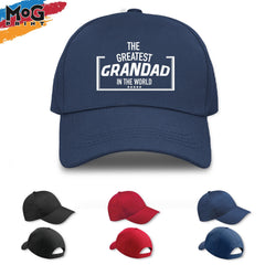 Grandad Gift Cap, Funny Grandpa Hat, Best Grandfather Baseball Cap, Father's Day Dad Birthday Gift Idea, Gift for Grandad Mens Adult Hat