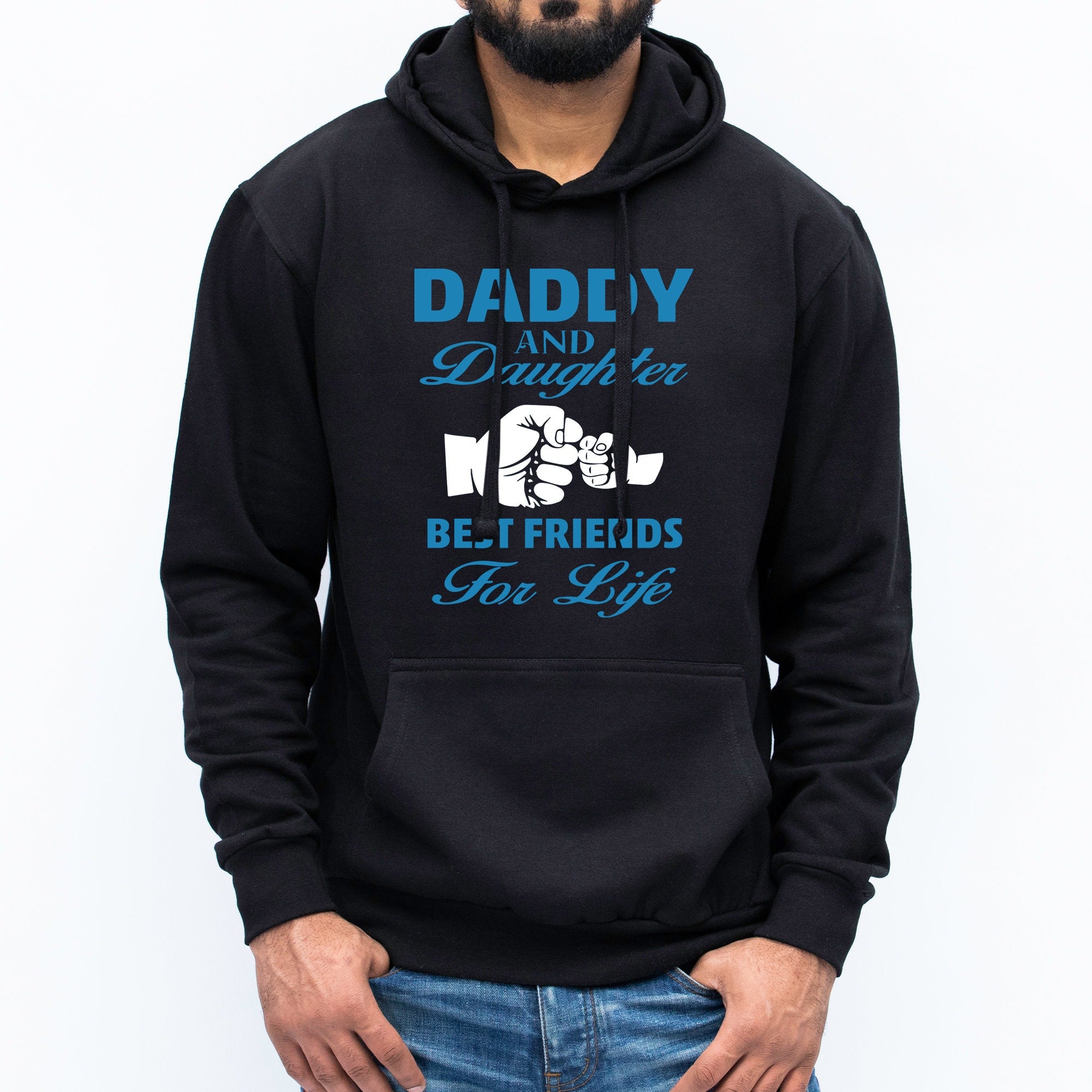 Daddy and Daughter Hoodie Dad and daughter Matching Hoodies Father s Mog Print