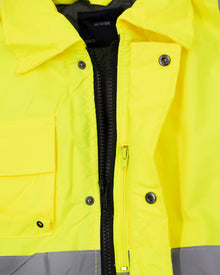 THINK BIKE High Visibility Bomber Jacket Bikers Slogan Biker Cyclist Wear Look Twice Biking Coat Road Safety Jacket