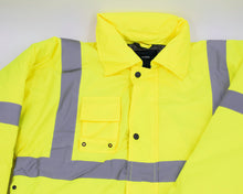 Security Hi Vis Bomber Jacket Bodyguard Bouncer Coat Doorman Event Security Guard Workwear Company Reflective Coat Hi Vis Road Safety Jacket