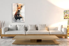 Watercolour Fox Poster Portrait Styled Large Wall Art Poster Perfect Gift Home Decor, Premium Quality, Animal Poster Print From A4 - A0