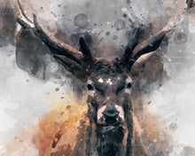 Watercolour Deer Poster Portrait Styled Large Wall Art Poster Perfect Gift Home Decor, Premium Quality, Animal Poster Print from A4 - A0