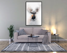 Watercolour Deer Poster Portrait Styled Large Wall Art Poster Perfect Gift Home Decor, Premium Quality, Animal Poster Print from A4 - A0