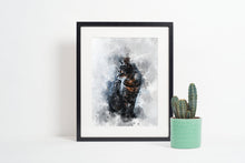 Watercolour Cat Poster Portrait Styled Large Wall Art Poster Perfect Gift Home Decor, Premium Quality, Animal Poster Print from A4 - A0