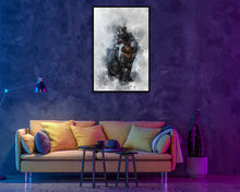 Watercolour Cat Poster Portrait Styled Large Wall Art Poster Perfect Gift Home Decor, Premium Quality, Animal Poster Print from A4 - A0