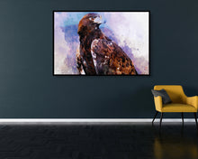 Watercolour Eagle Poster Styled Large Falcon Wall Art Poster Perfect Gift Home Decor, Premium Quality, Animal Poster Print From A4 - A0