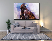 Watercolour Eagle Poster Styled Large Falcon Wall Art Poster Perfect Gift Home Decor, Premium Quality, Animal Poster Print From A4 - A0