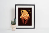 Bear Print, Bear Poster, Bear Gift, Double Exposure Bear & Prey Wall Art, Grizzly Bear, Grizzly Bear Print, Poster Print Size A4 A3 A2 A1 A0