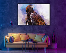 Watercolour Eagle Poster Styled Large Falcon Wall Art Poster Perfect Gift Home Decor, Premium Quality, Animal Poster Print From A4 - A0