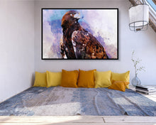 Watercolour Eagle Poster Styled Large Falcon Wall Art Poster Perfect Gift Home Decor, Premium Quality, Animal Poster Print From A4 - A0