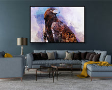 Watercolour Eagle Poster Styled Large Falcon Wall Art Poster Perfect Gift Home Decor, Premium Quality, Animal Poster Print From A4 - A0