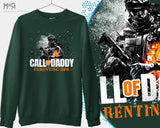 Call Of Daddy Parenting Printed Sweatshirt, Gamer Dad Sweater, Father's Day Gifts, Funny Gaming Hooded Jumper, New Dad Trendy Sweatshirt