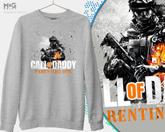 Call Of Daddy Parenting Printed Sweatshirt, Gamer Dad Sweater, Father's Day Gifts, Funny Gaming Hooded Jumper, New Dad Trendy Sweatshirt