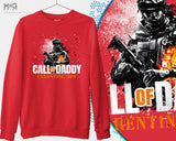 Call Of Daddy Parenting Printed Sweatshirt, Gamer Dad Sweater, Father's Day Gifts, Funny Gaming Hooded Jumper, New Dad Trendy Sweatshirt