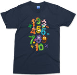 Animals Numbers T-shir, World Maths Day Shirt, Funny Kids Number tshirt Childrens Animal Print Boy Girl Maths Day Gifts Children's T shirt