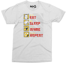 Eat Sleep Anime Repeat T-shirt, Funny Anime Shirt for Men Women, Anime Manga Lover Gift, Anime Gift Tshirt, Japan Culture Present Shirt