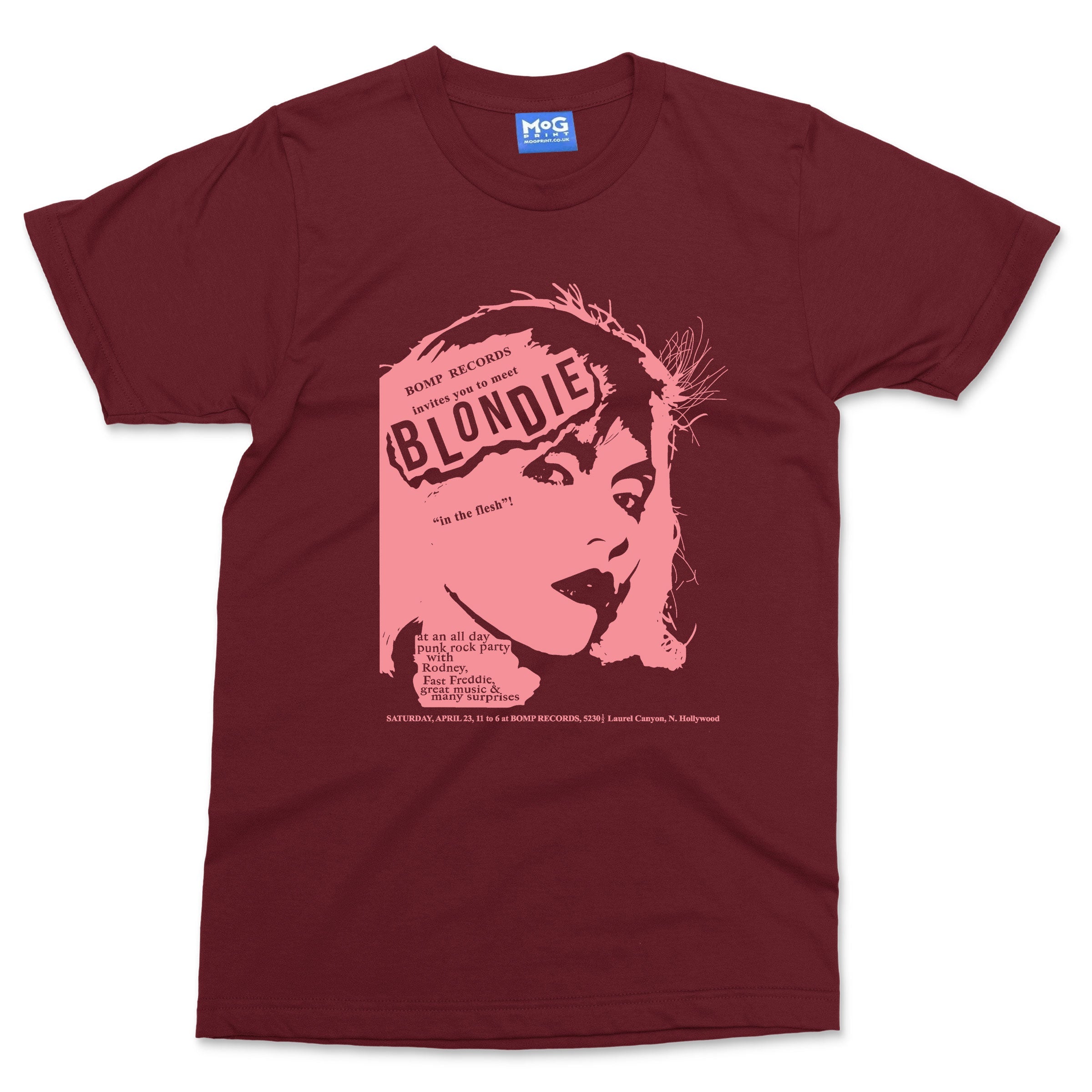 Vintage Retro Rock Shirts Dames Blondie Vintage T-shirt Retro