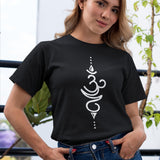 Breathe Yoga Symbol T-shirt Sanskrit Tattoo Print Meditation Zen Breathing Gift