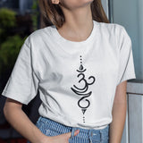 Breathe Yoga Symbol T-shirt Sanskrit Tattoo Print Meditation Zen Breathing Gift