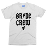 Bride Crew Matching Group T-shirt Girls Hens Party Bridal Tops Rock Music Lover