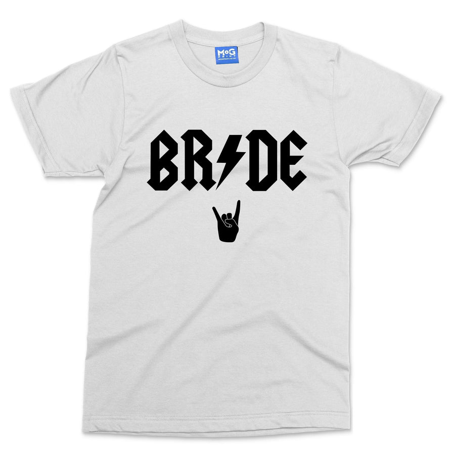 Bride Crew Matching Group T-shirt Girls Hens Party Bridal Tops Rock Music Lover