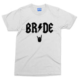 Bride Crew Matching Group T-shirt Girls Hens Party Bridal Tops Rock Music Lover