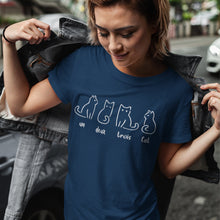 Cute Cat T-shirt Mom Kitten Mom Lover Owner Gifts Funny Animal Pet Ladies Top
