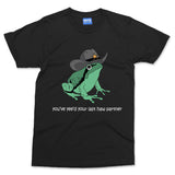 Cowboy Frog T-shirt Funny Bullfrog Tadpole Parody Joke Hilarious Cattleman Tee