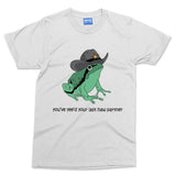 Cowboy Frog T-shirt Funny Bullfrog Tadpole Parody Joke Hilarious Cattleman Tee