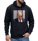 Donald Trump Jail Mugshot Meme Hoodie Headshot TRUMP 2025 Funny Fake News Hoody