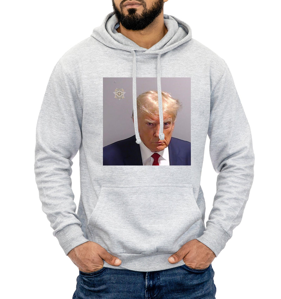 Donald Trump Jail Mugshot Meme Hoodie Headshot TRUMP 2026 Funny Fake News Hoody