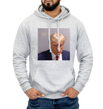 Donald Trump Jail Mugshot Meme Hoodie Headshot TRUMP 2025 Funny Fake News Hoody