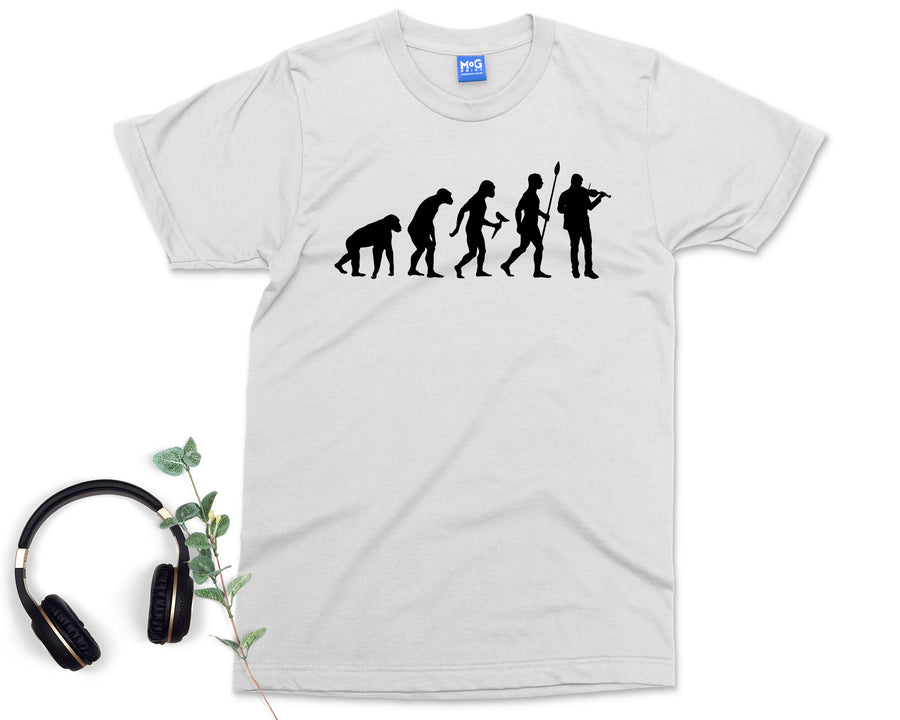 Violin T-shirt, Evolution of Violonist, Violinist Gift, Violin Gift Shirt, Musical Instrument, Violin Player, Musician Gift Shirt