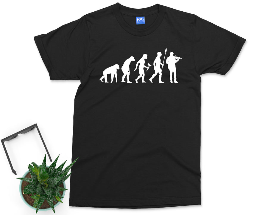Violin T-shirt, Evolution of Violonist, Violinist Gift, Violin Gift Shirt, Musical Instrument, Violin Player, Musician Gift Shirt