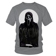 Vintage Halloween T-shirt Ghost Face Horror Movie Spooky Scary Outfit Costume