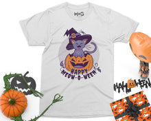 Cat Halloween Unisex T-shirt, Spooky Season Scary Pumpkin Shirt, Cat Lover Cotton T-shirt, Happy Halloween Top, Costume Party Gifts for Him Her