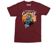 Halloween Gamer T-shirt I Paused My Game To Be Here Dead Skeleton Video Gaming T-shirt, Unisex Jersey Short Sleeve Halloween Gift Unisex Tee